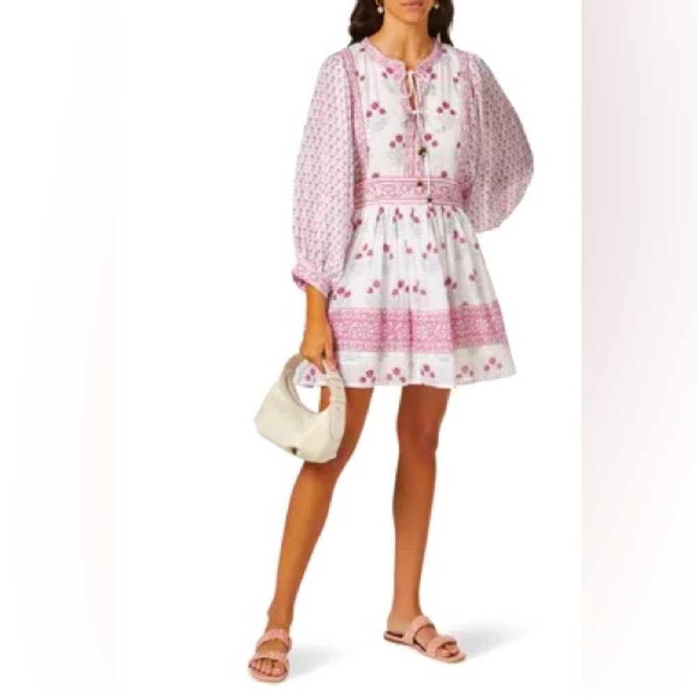 Oliphant Floral Print Mini Dress